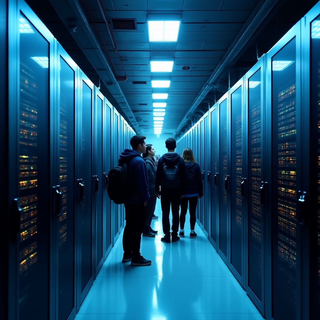Lawatan industri ke pusat data